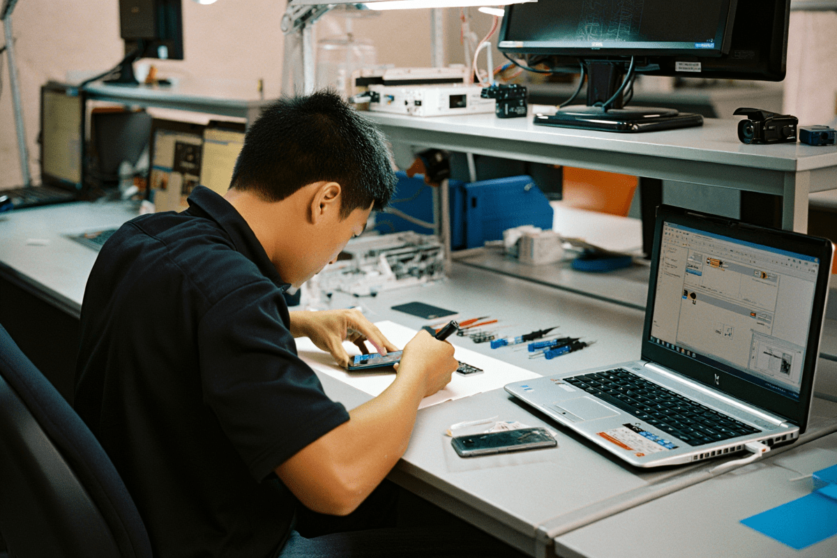 Процесс ремонта техники Samsung в samsungfixer